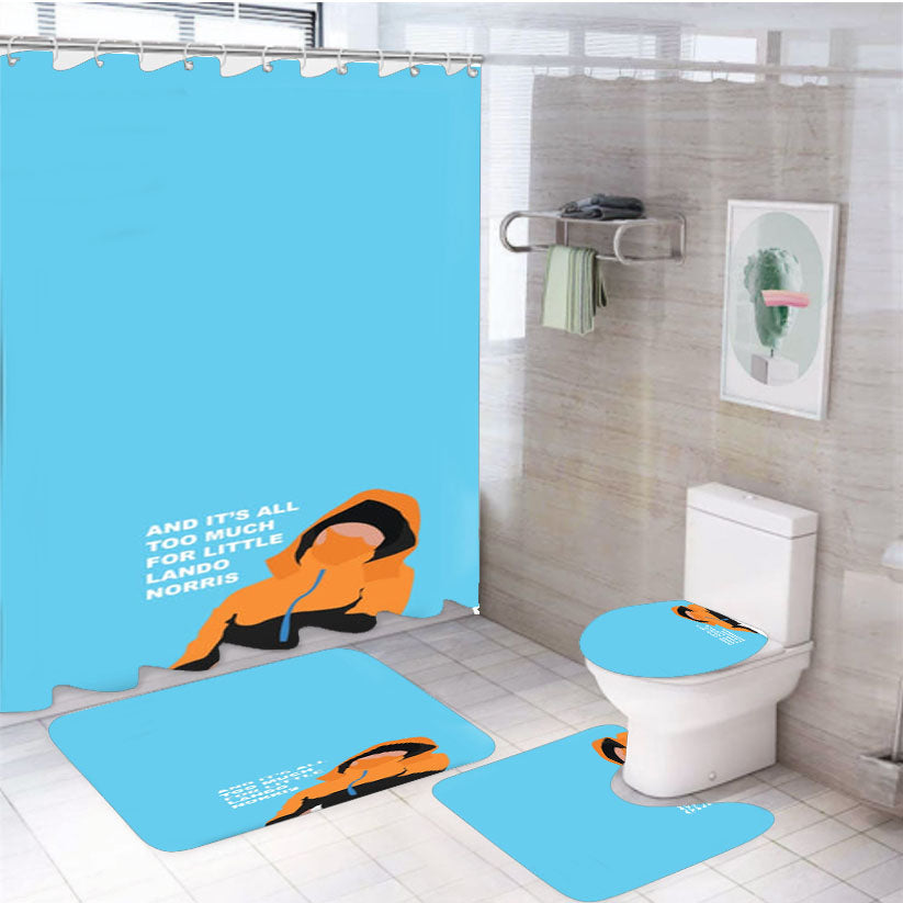 And It'S All Too Much White Shower Curtain Set Fabric Waterproof