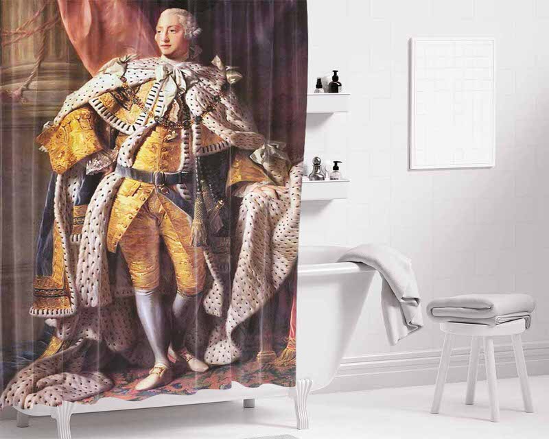 Awesome Wow Hamilton Bathroom Shower Curtain Fabric Waterproof | 66 X 72 Inch