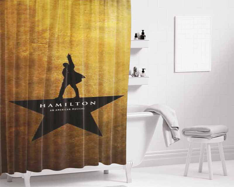 Hamilton Bathroom Shower Curtain Fabric Waterproof | 66 X 72 Inch