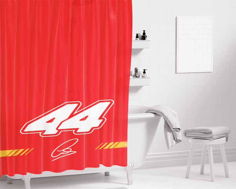 Retro 44 Hamilton Bathroom Shower Curtain Fabric Waterproof | 66 X 72 Inch