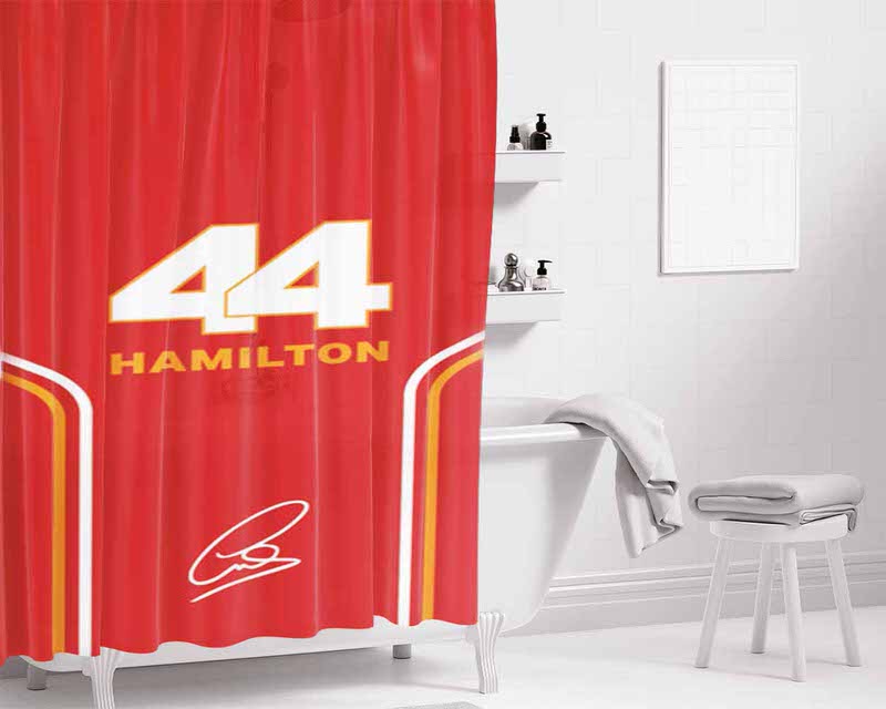 Stripes 44 Hamilton Bathroom Shower Curtain Fabric Waterproof | 66 X 72 Inch