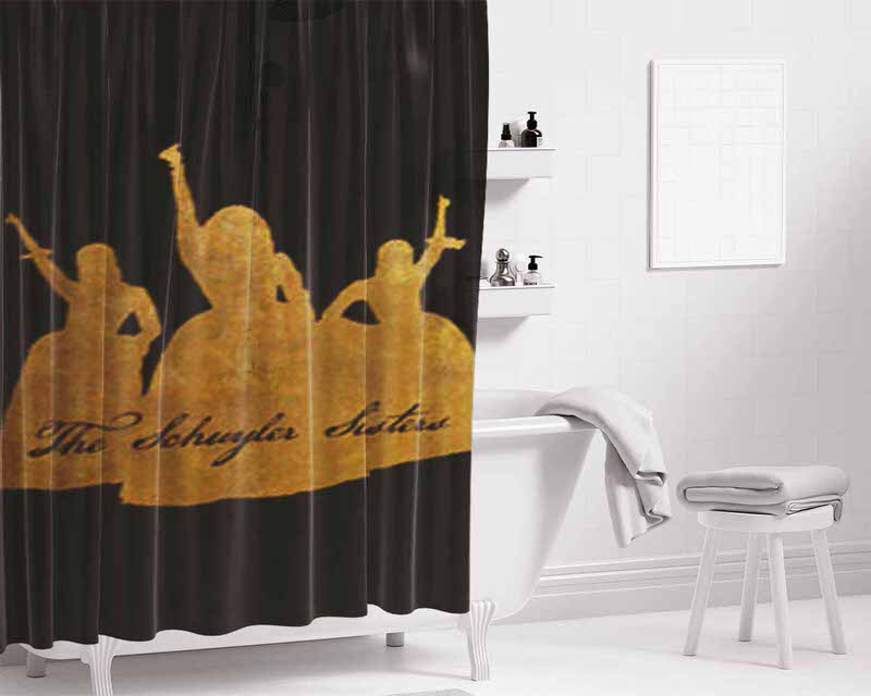 The Schuyler Sisters Hamilton Bathroom Shower Curtain Fabric Waterproof | 66 X 72 Inch