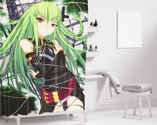 Code Geass Lelouch Of The Rebellion Illusion Dolls Bathroom Shower Curtain Fabric Waterproof | 66 X 72 Inch