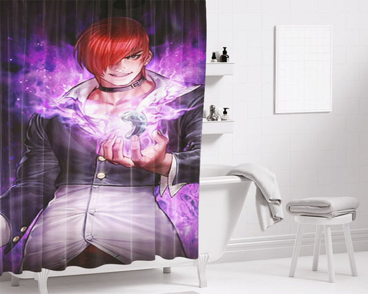 Iori Yagami The King Of Fighters Bathroom Shower Curtain Fabric Waterproof | 66 X 72 Inch