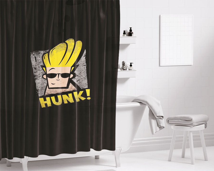 Johnny Bravo Hunk Bathroom Shower Curtain Fabric Waterproof | 66 X 72 Inch