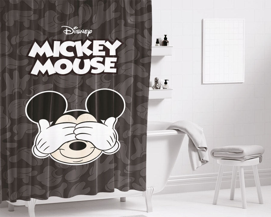 Mickey Mouse Hands Bathroom Shower Curtain Fabric Waterproof | 66 X 72 Inch