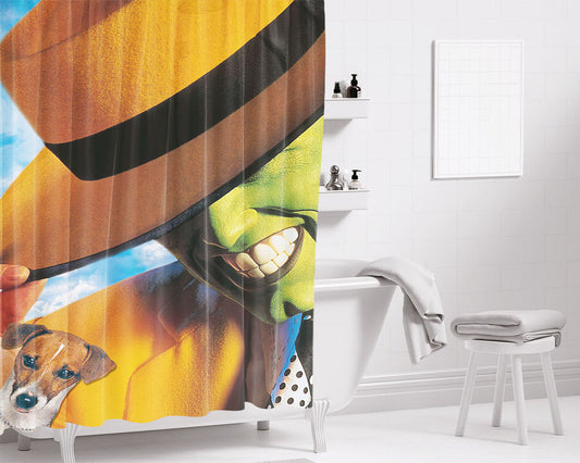 The Mask Wallp Bathroom Shower Curtain Fabric Waterproof | 66 X 72 Inch