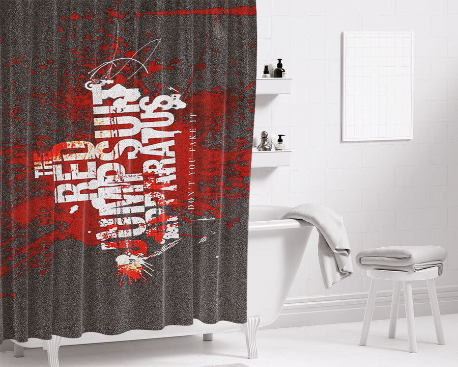 The Red Jumpsuit Apparatus Logo Bathroom Shower Curtain Fabric Waterproof | 66 X 72 Inch