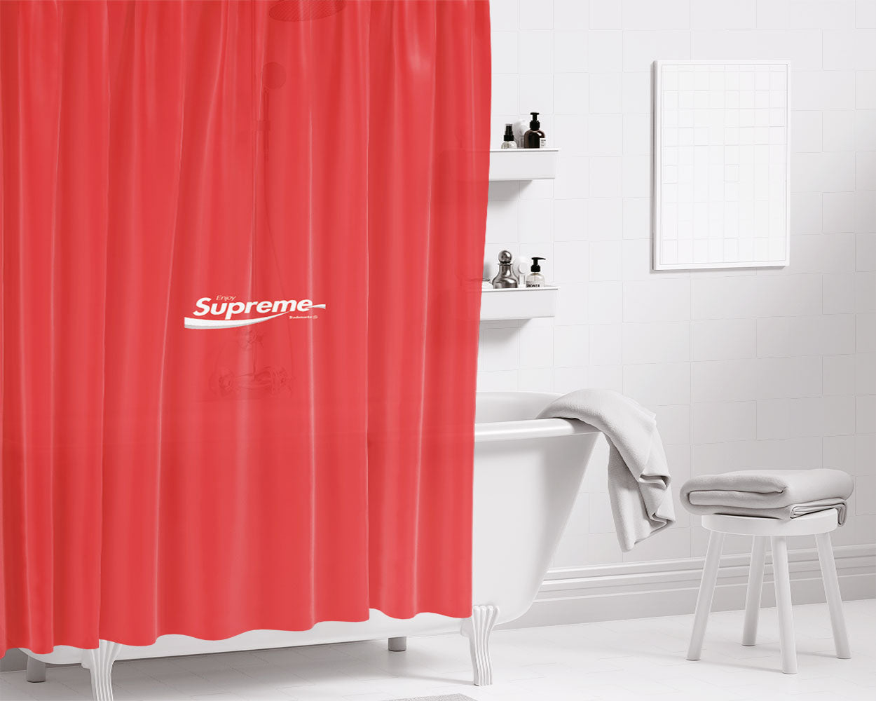 Enjoy Supreme Bathroom Shower Curtain Fabric Waterproof | 66 X 72 Inch