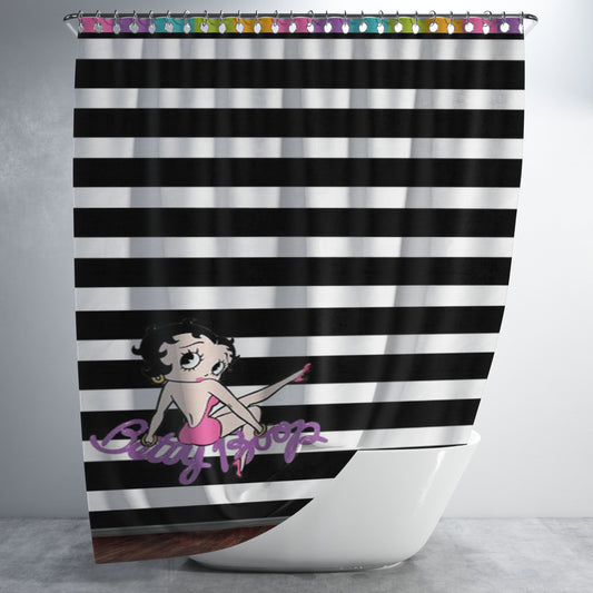 Personalized Betty Boop White S Shower Curtain Farmhouse Bathroom Decor