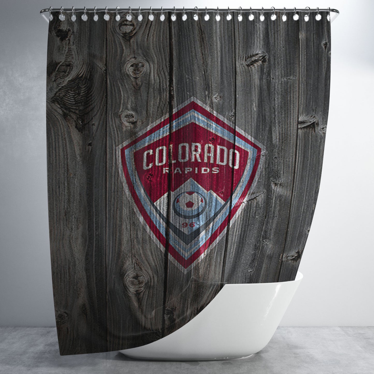 Colorado Rapids Bathroom Shower Curtain Fabric Waterproof | 66 X 72 Inch