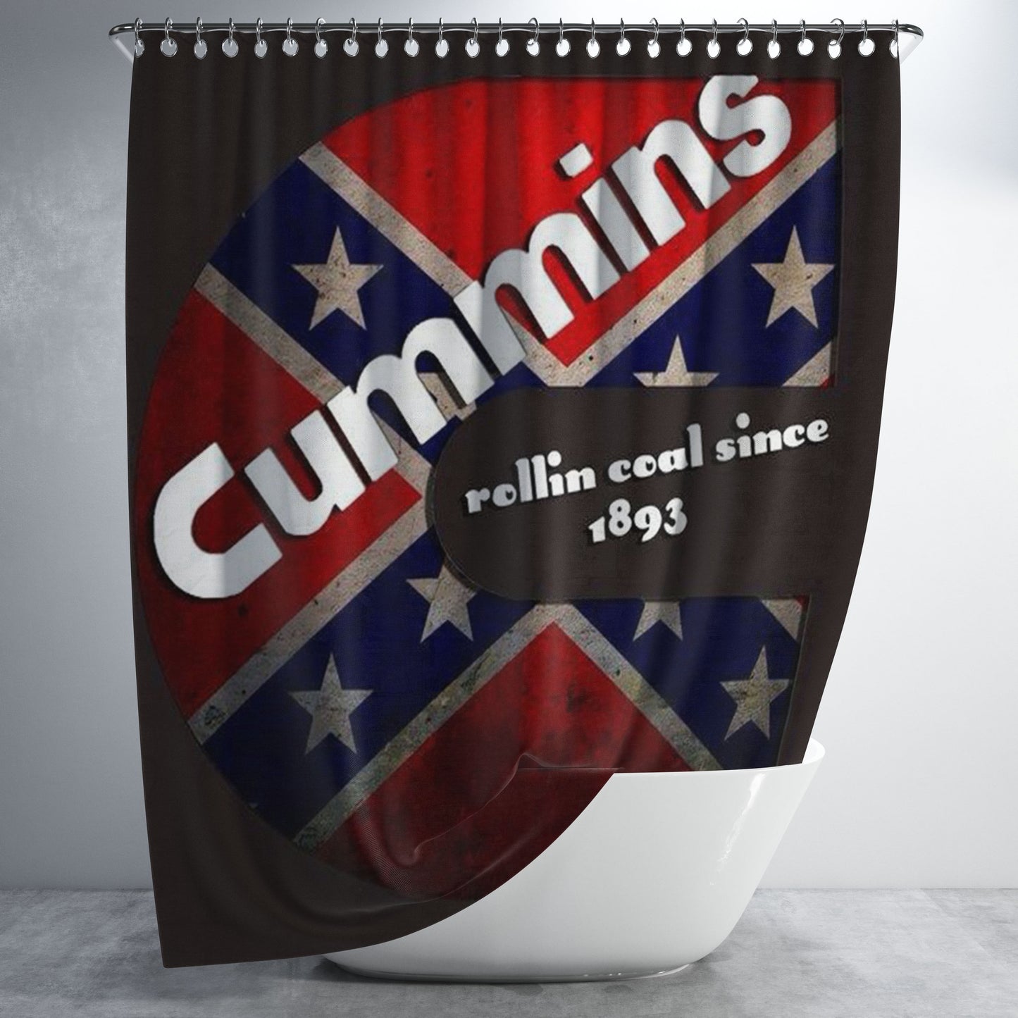 Cummins Bathroom Shower Curtain Fabric Waterproof | 66 X 72 Inch