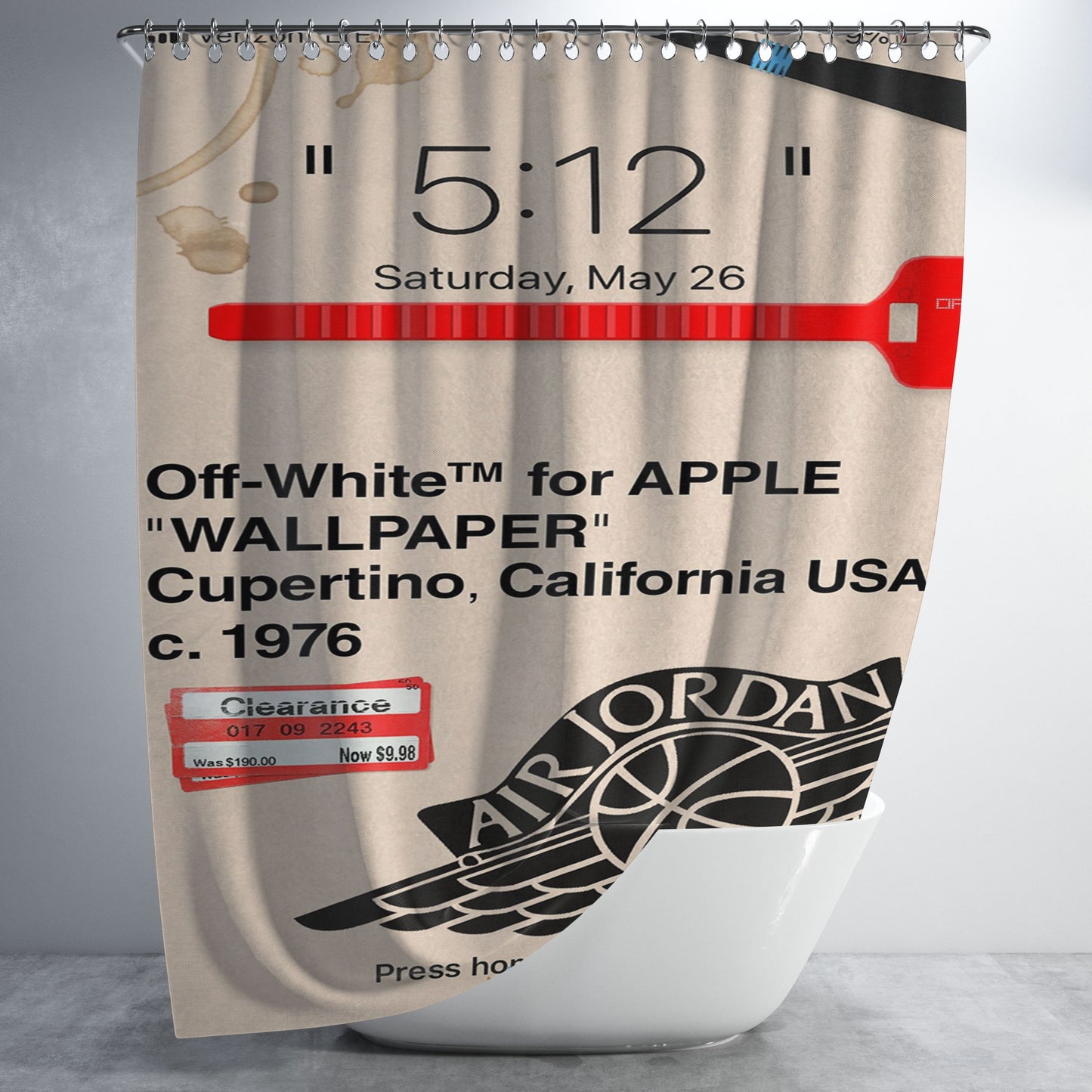 Discussiontried To Make A Parody Off White Bathroom Shower Curtain Fabric Waterproof | 66 X 72 Inch