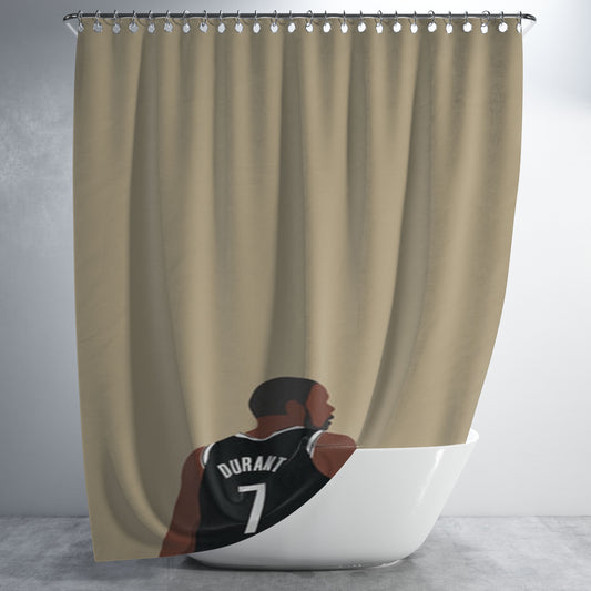 Personalized Durant - Basketball Shower Curtain Farmhouse Bathroom Decor