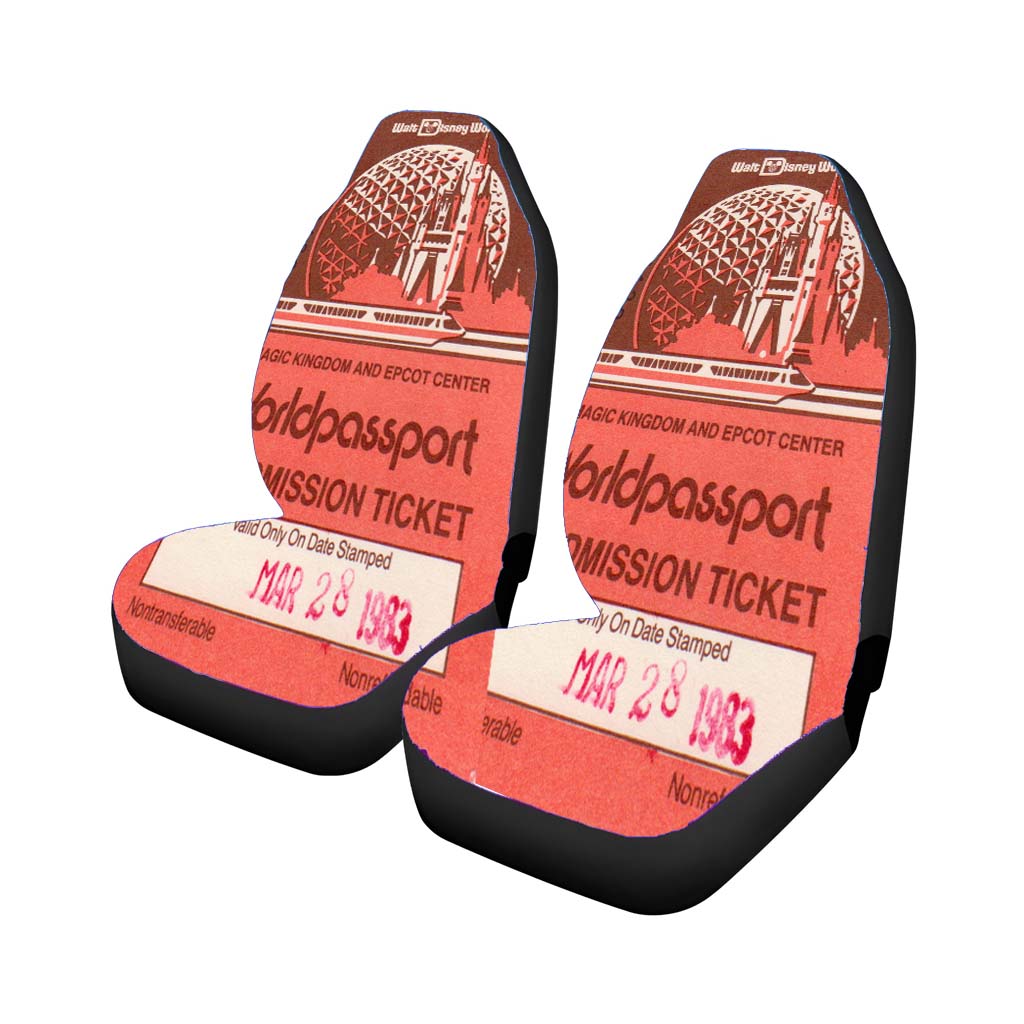 Logo Epcot Ticket Car Seat Covers