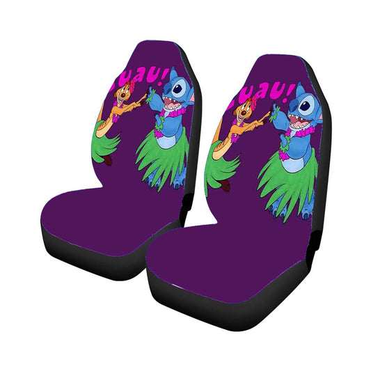 Luau Timon Silhouette And Stitch Disney Car Seat Covers Universal Fit