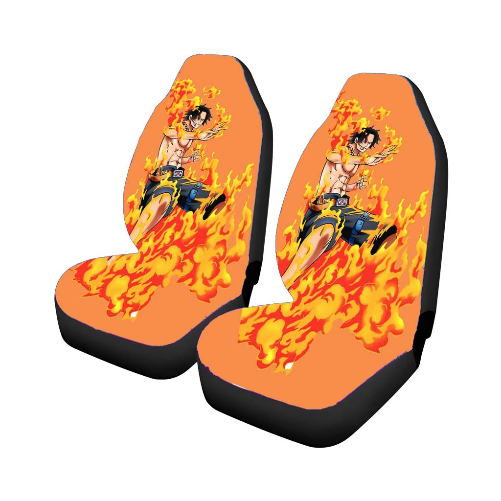 Luffy Ace One Piece Car Seat Covers
