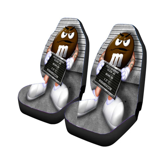 M&M'S The Real Brown Car Seat Covers Universal Fit