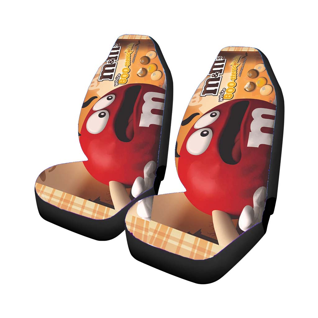 M&M White Bootterscotch Atificial Flavors Candy Car Seat Covers