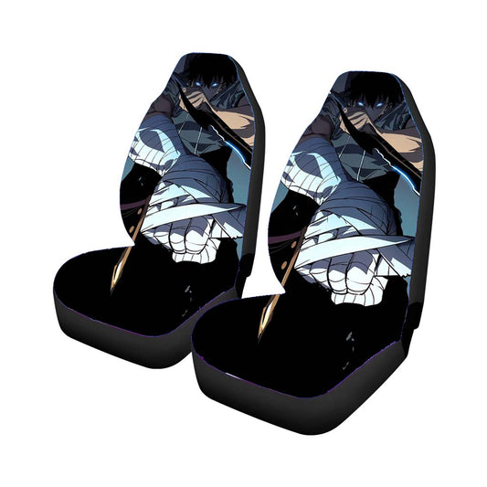 Manhwa Solo Leveling Sung Jin Woo Assassins Car Seat Covers Universal Fit