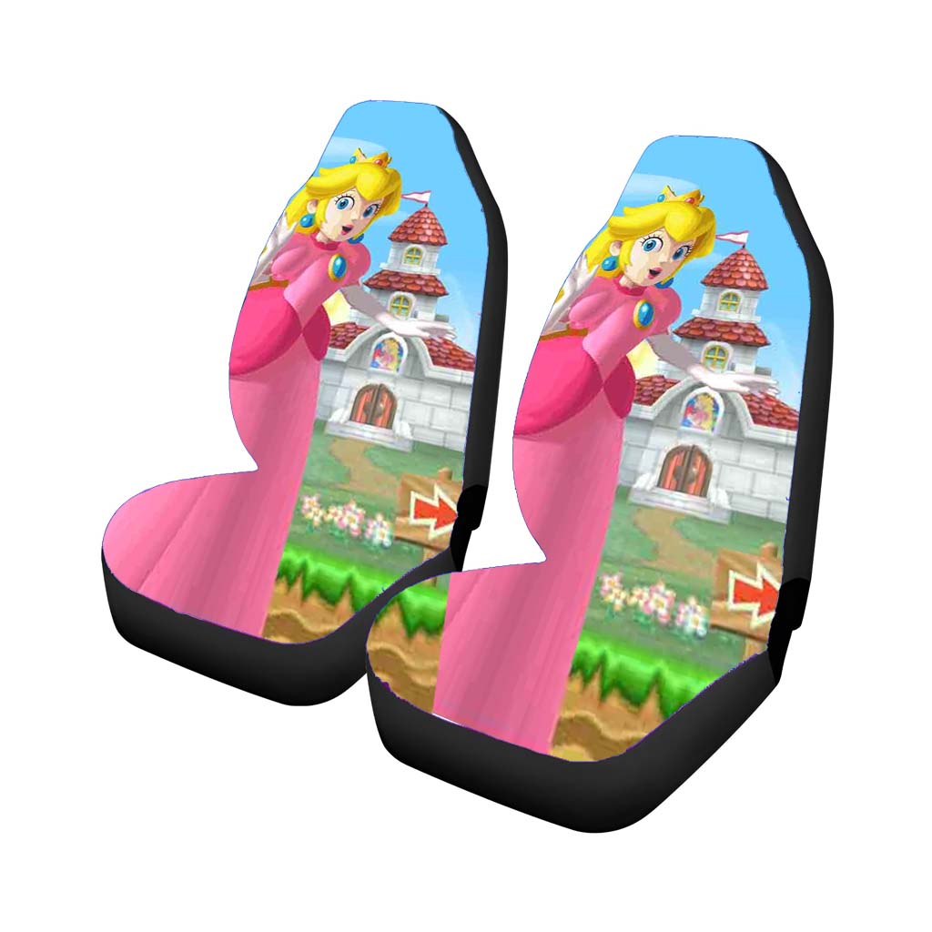 Mario And Princess Peach Left Car Seat Covers