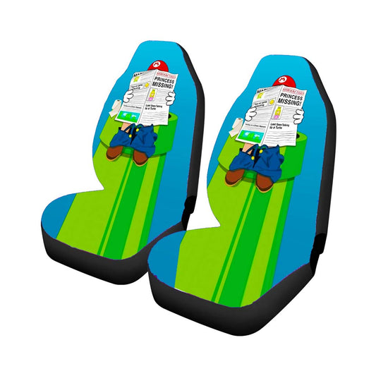 Mario Bros Pipe Toilet Car Seat Covers Universal Fit