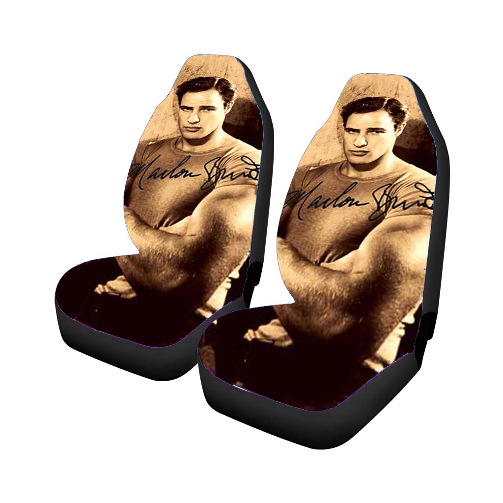 Marlon Brando Young Sepia Car Seat Covers
