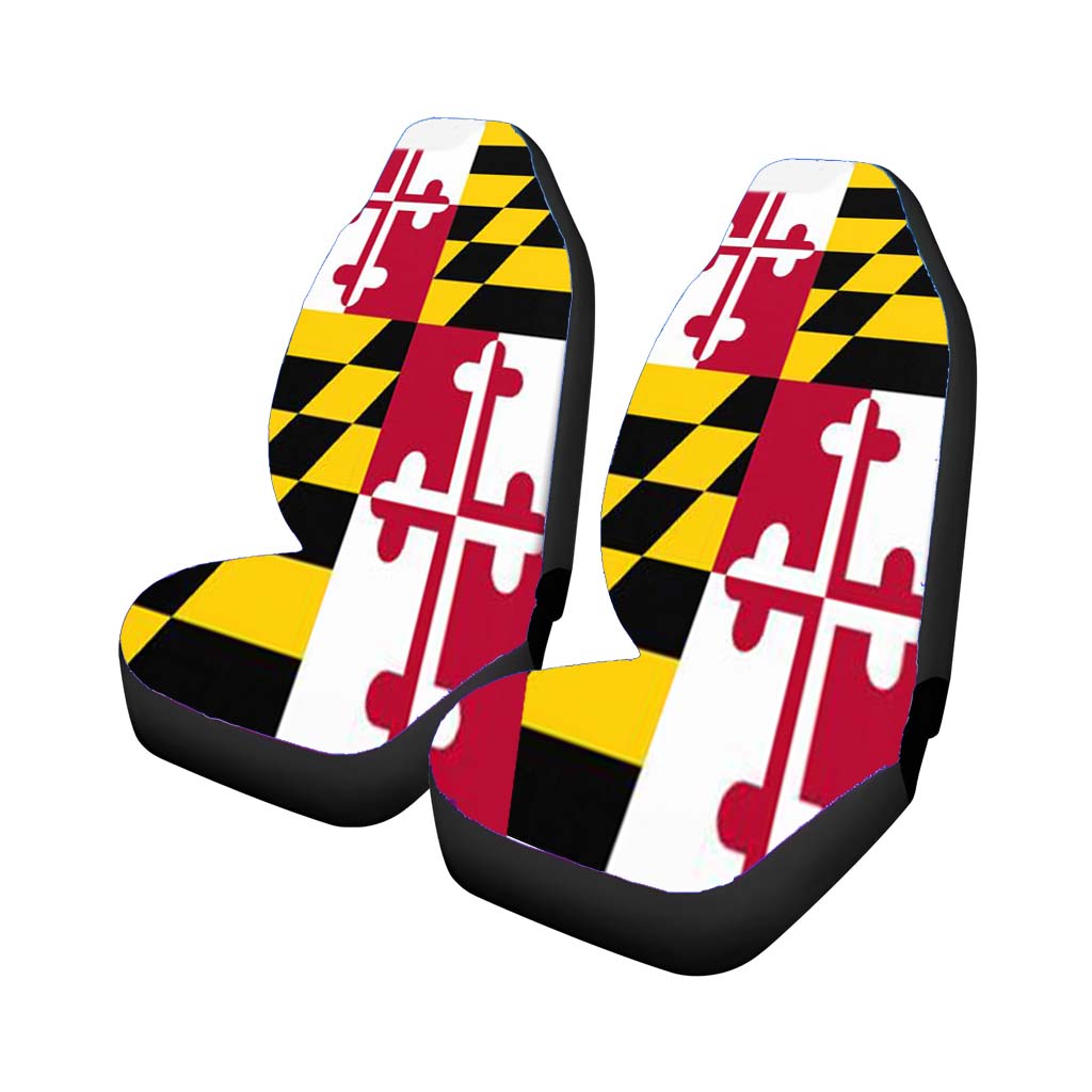 Maryland Flag 3 Car Seat Covers