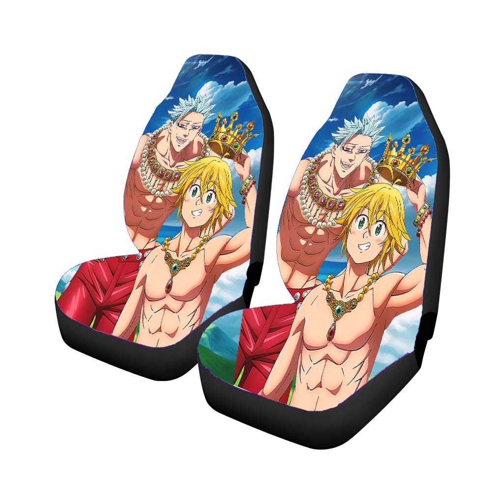 Meliodas And The Four Seven Deadly Sins Car Seat Covers