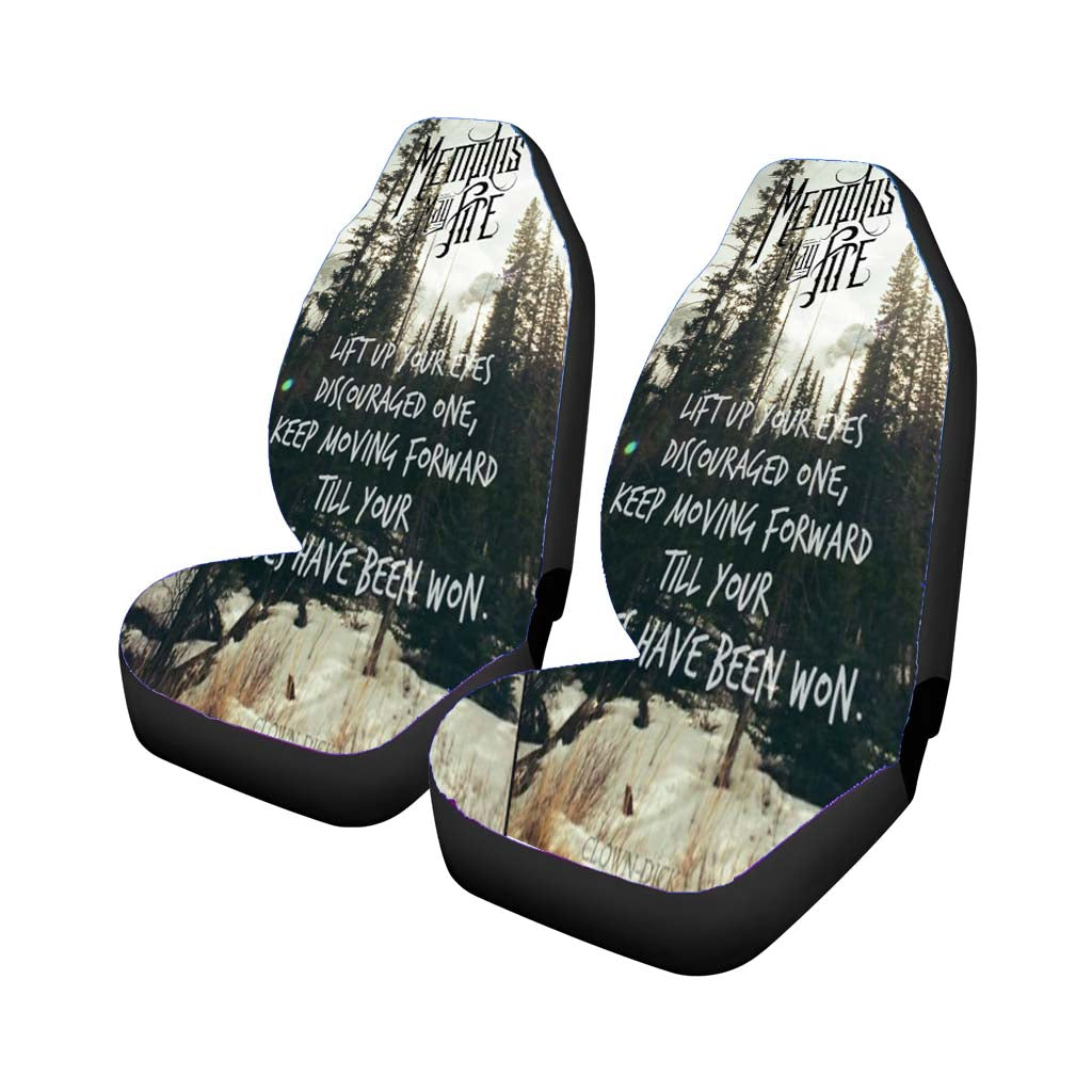 Memphis May Fire Forest Greenn White Car Seat Covers