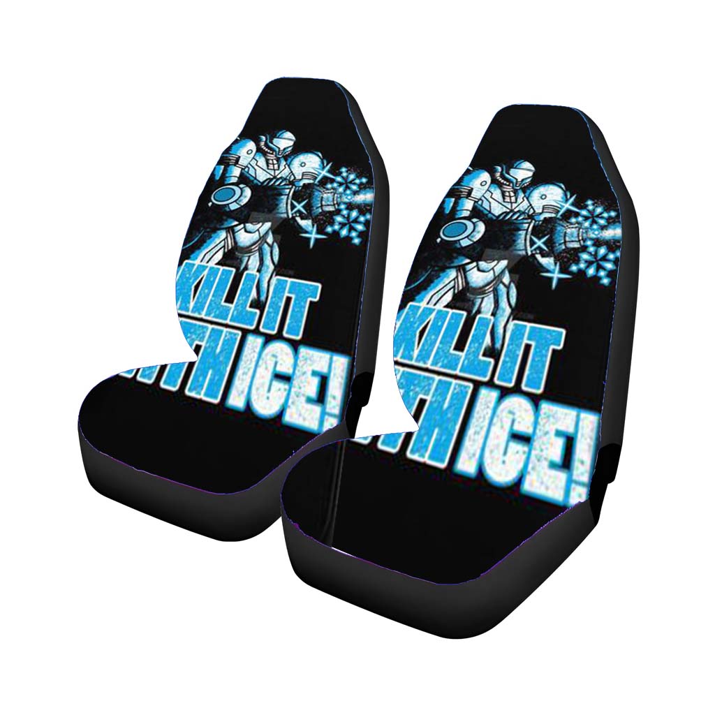 Metroid Kill It With Ice Car Seat Covers