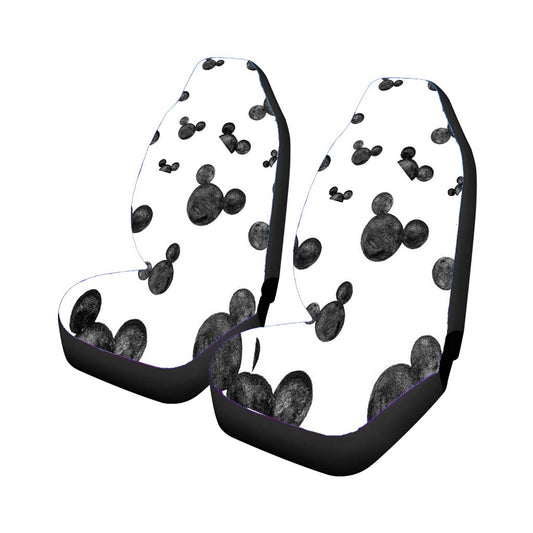 Mickey Mouse Head Patter Car Seat Covers Universal Fit