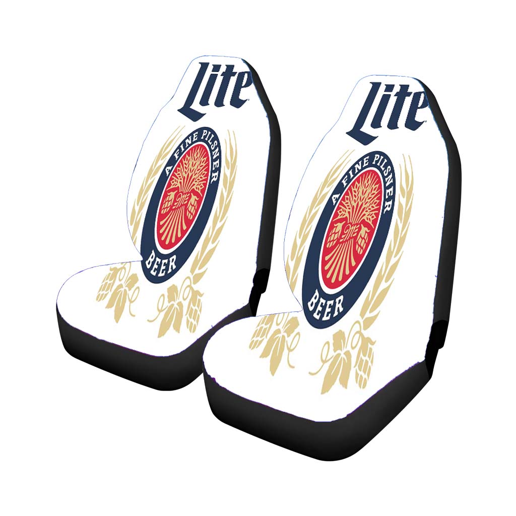 Miller Lite Beer Can Car Seat Covers
