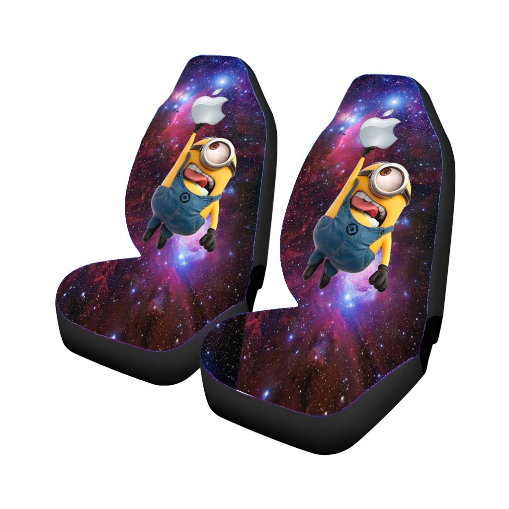 Minion Catch Apple In Galaxy Car Seat Covers
