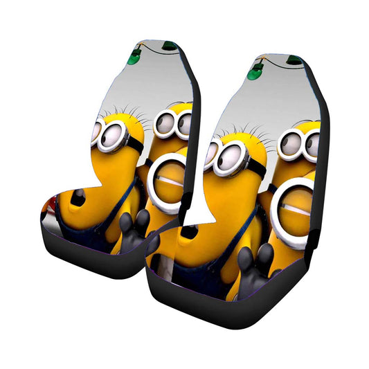 Minion Christmas Car Seat Covers Universal Fit