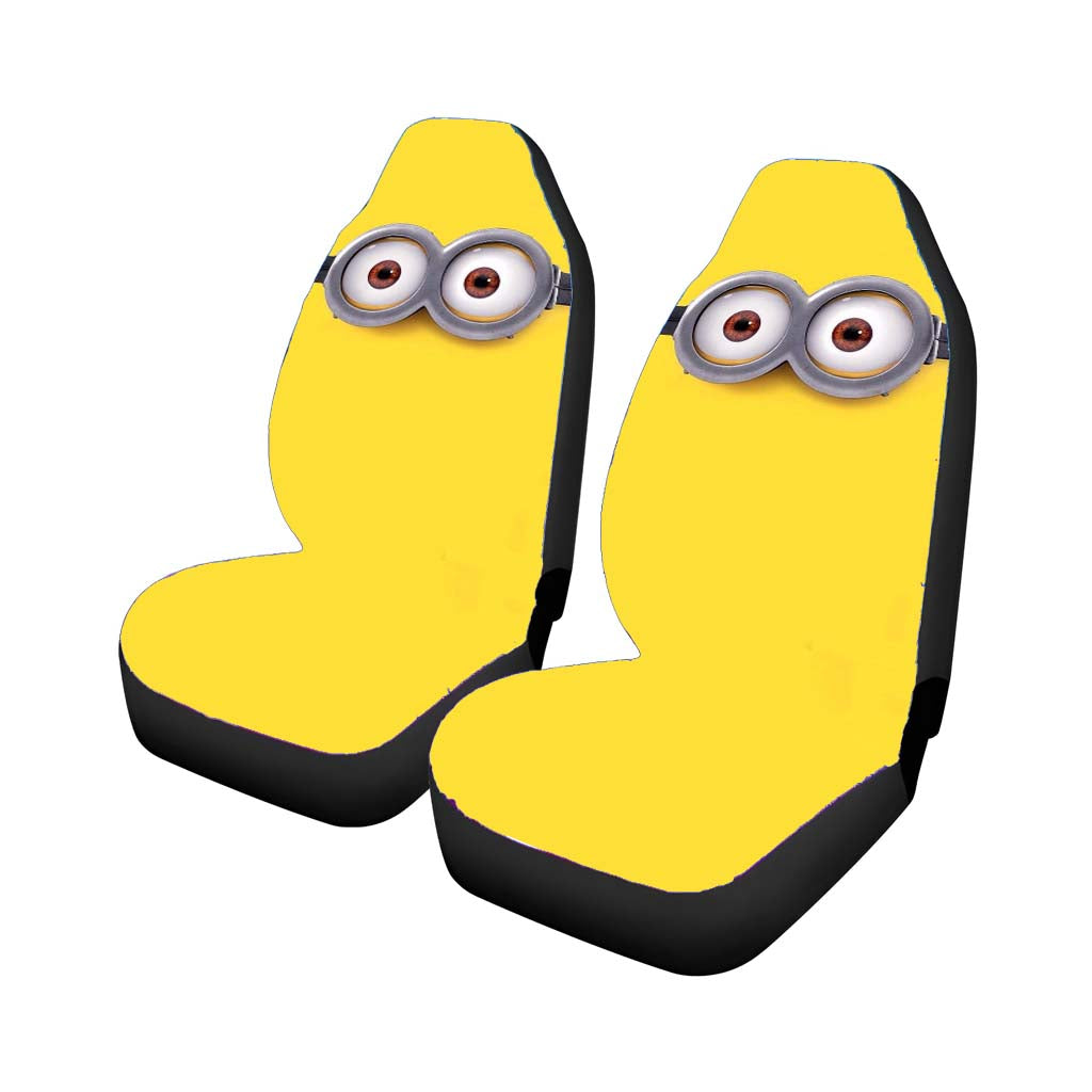 Minion Eyeglasses Car Seat Covers