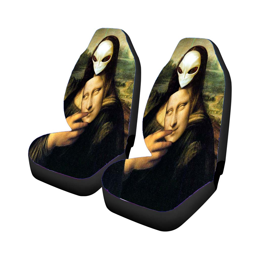 Mona Lisa Alien Car Seat Covers