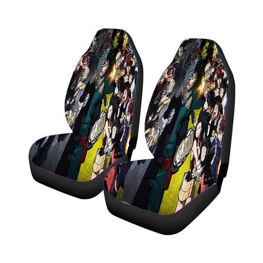 My Hero Academia All Characters Ones Justice Poster Car Seat Covers Universal Fit