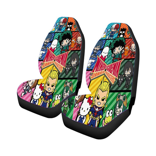 My Hero Academia X Cute Pokemon Car Seat Covers Universal Fit