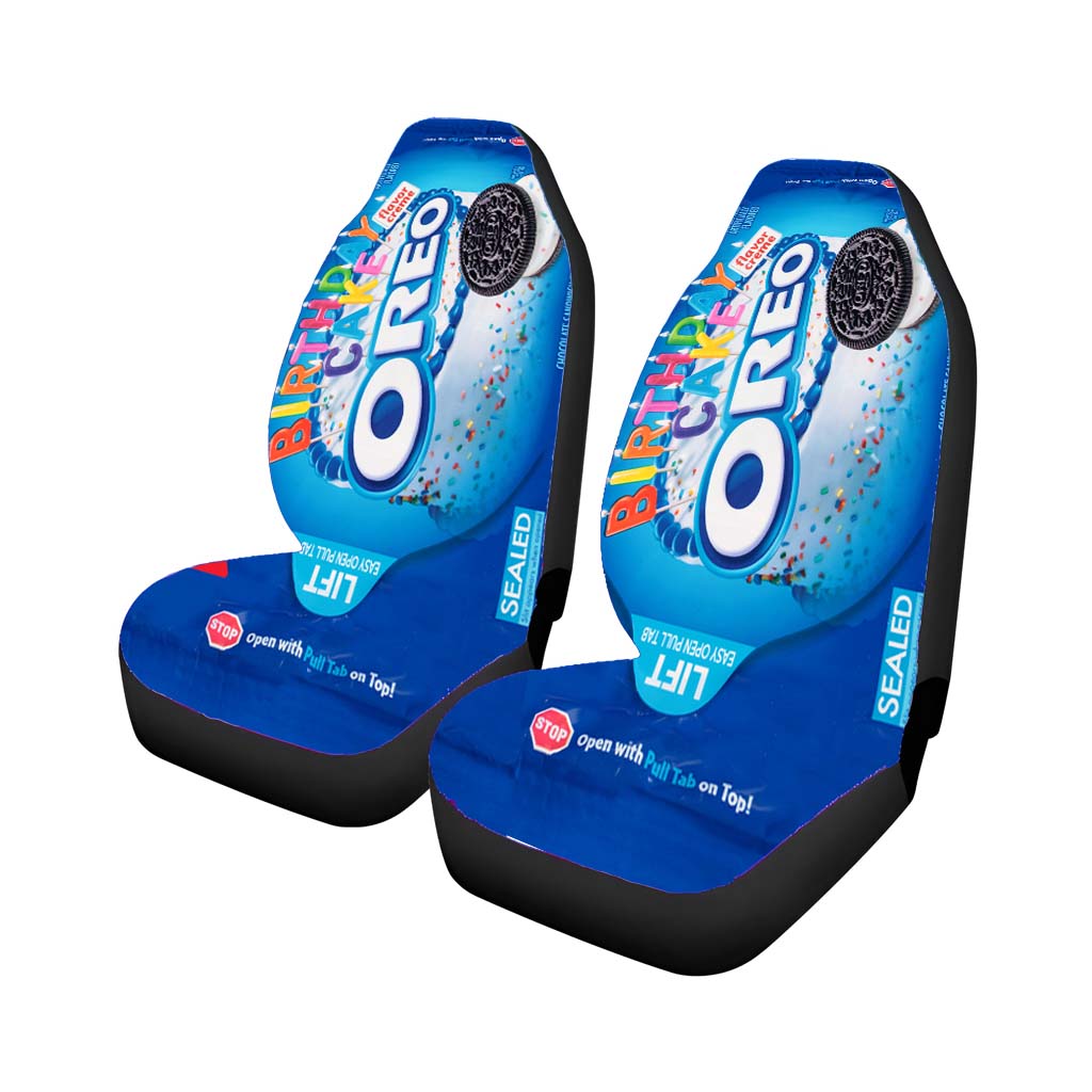 Nabisco Oreo Birthday Cake Chocolate Sandwich Cookies Car Seat Covers