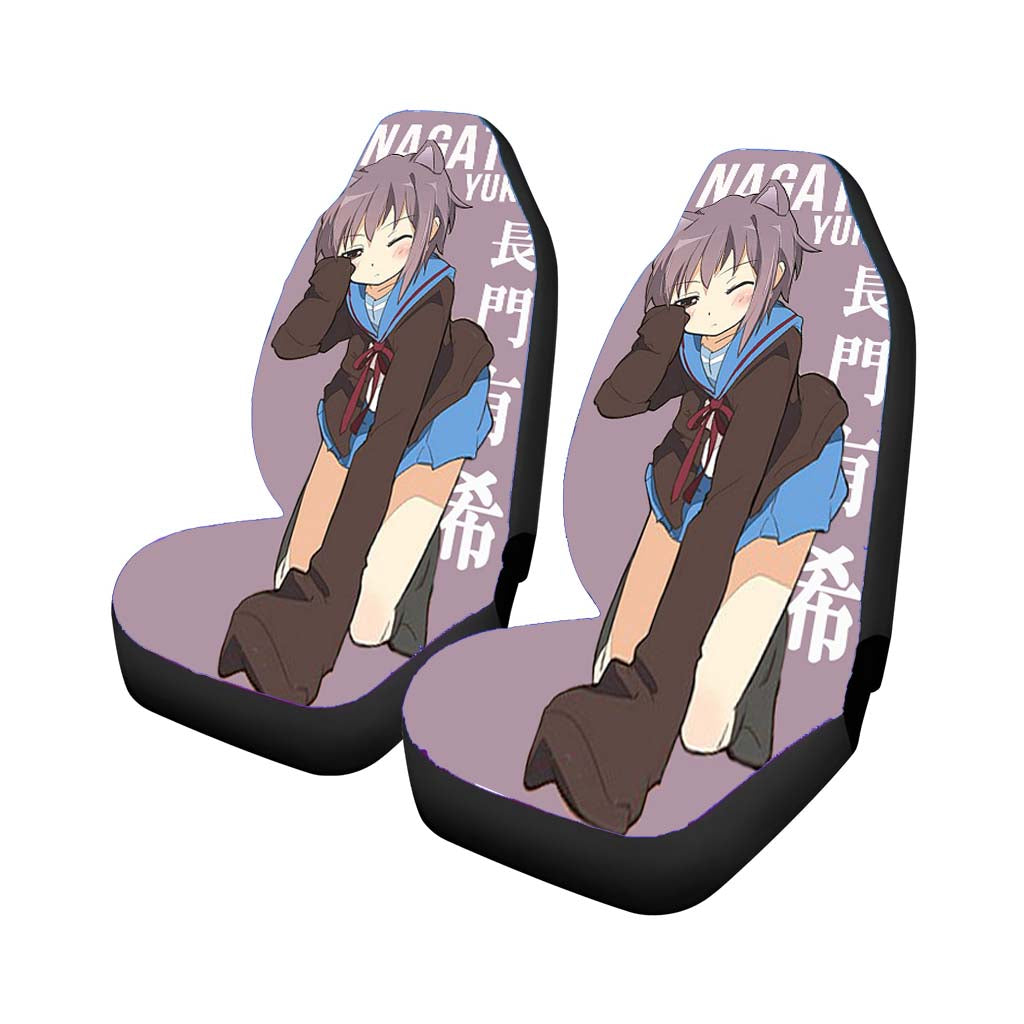 Nagato Yuki-Chan No Shoushitsu Anime Car Seat Covers