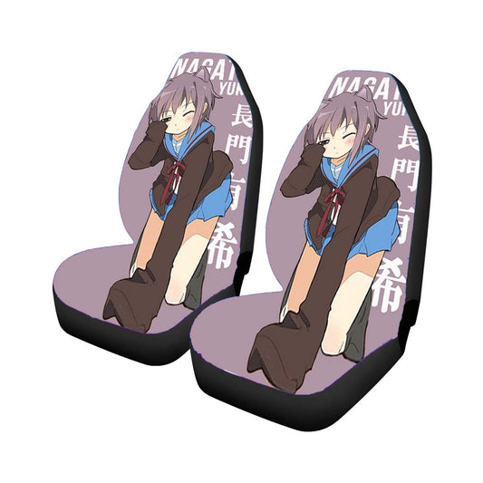 Nagato Yuki-Chan No Shoushitsu Anime Car Seat Covers Universal Fit