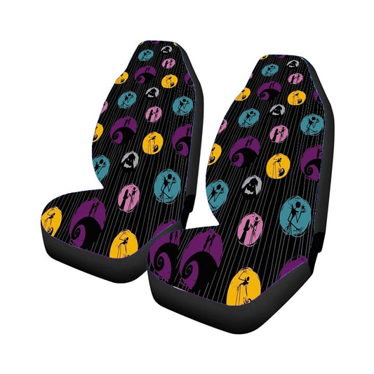 Nightmare Before Christmas Halloween Wallpaper Car Seat Covers Universal Fit