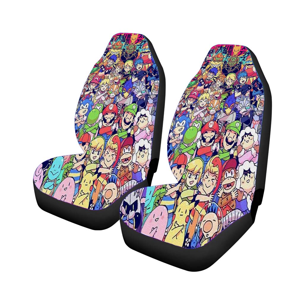 Nintendo All Game Crossover Car Seat Covers