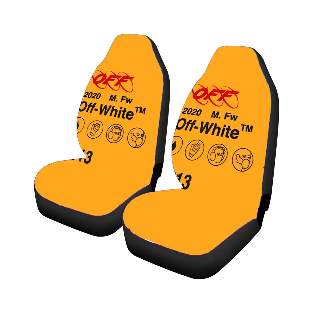 Off White 00 Y0 Car Seat Covers