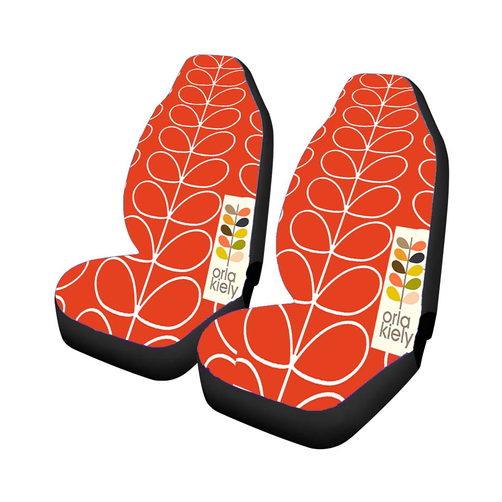 Orla Kiely Orange Linear Stem Poppy Car Seat Covers