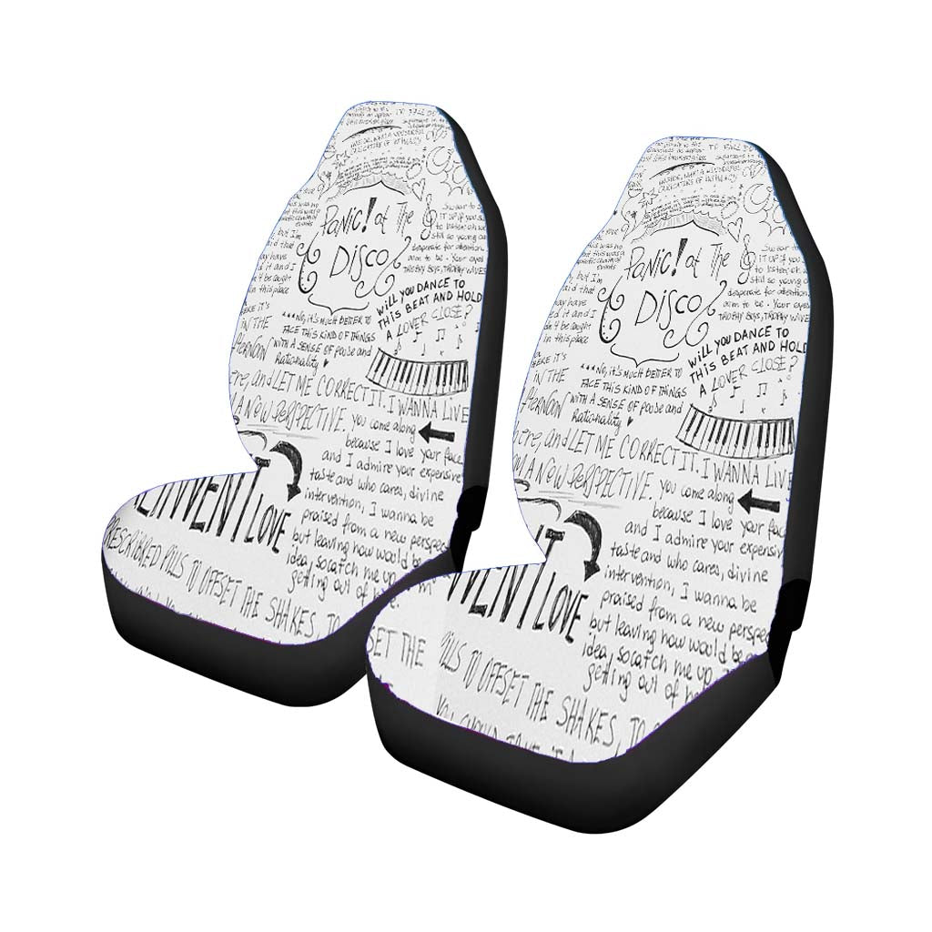 Panic! At The Disco Lyric Cover Car Seat Covers