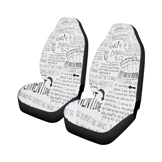 Panic! At The Disco Lyric Cover Car Seat Covers Universal Fit