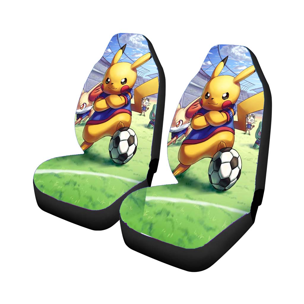 Pikachu Pokemen Football Car Seat Covers