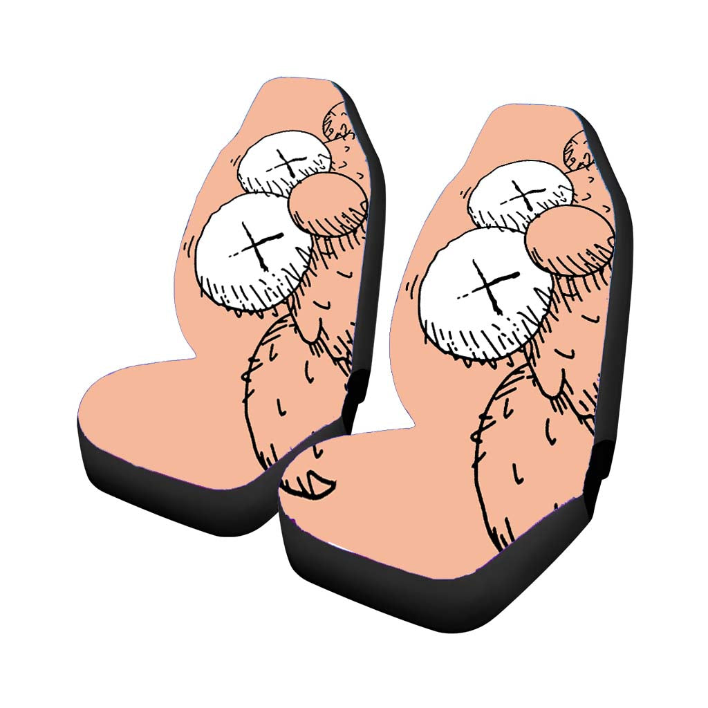 Pink Sesame Street Kaws Car Seat Covers